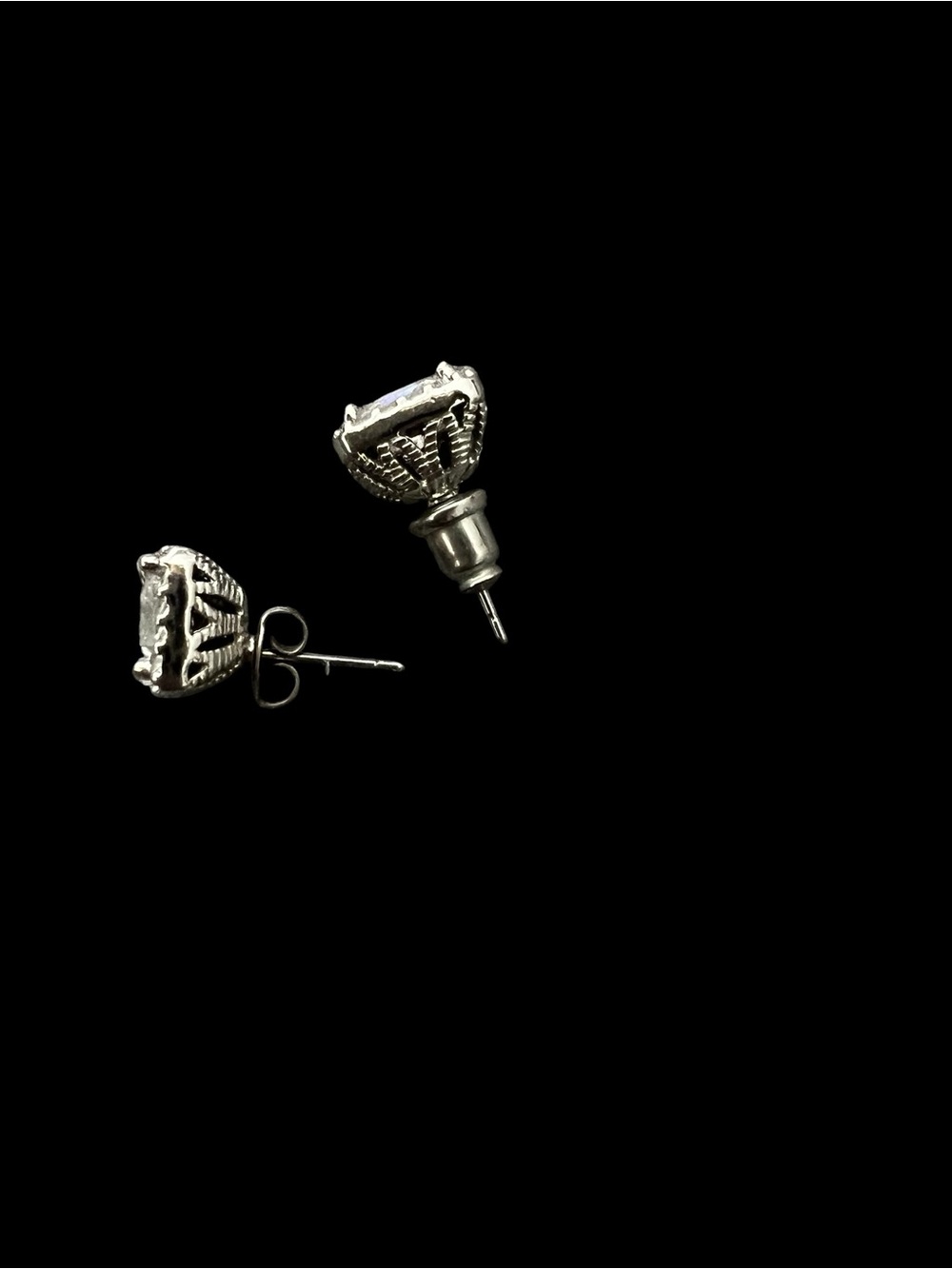 Crystal Stud Earrings - Picture 3 of 6